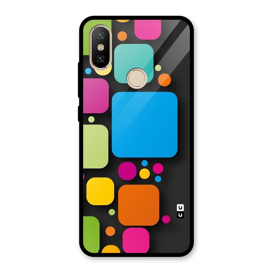 Color Boxes Abstract Glass Back Case for Redmi A2