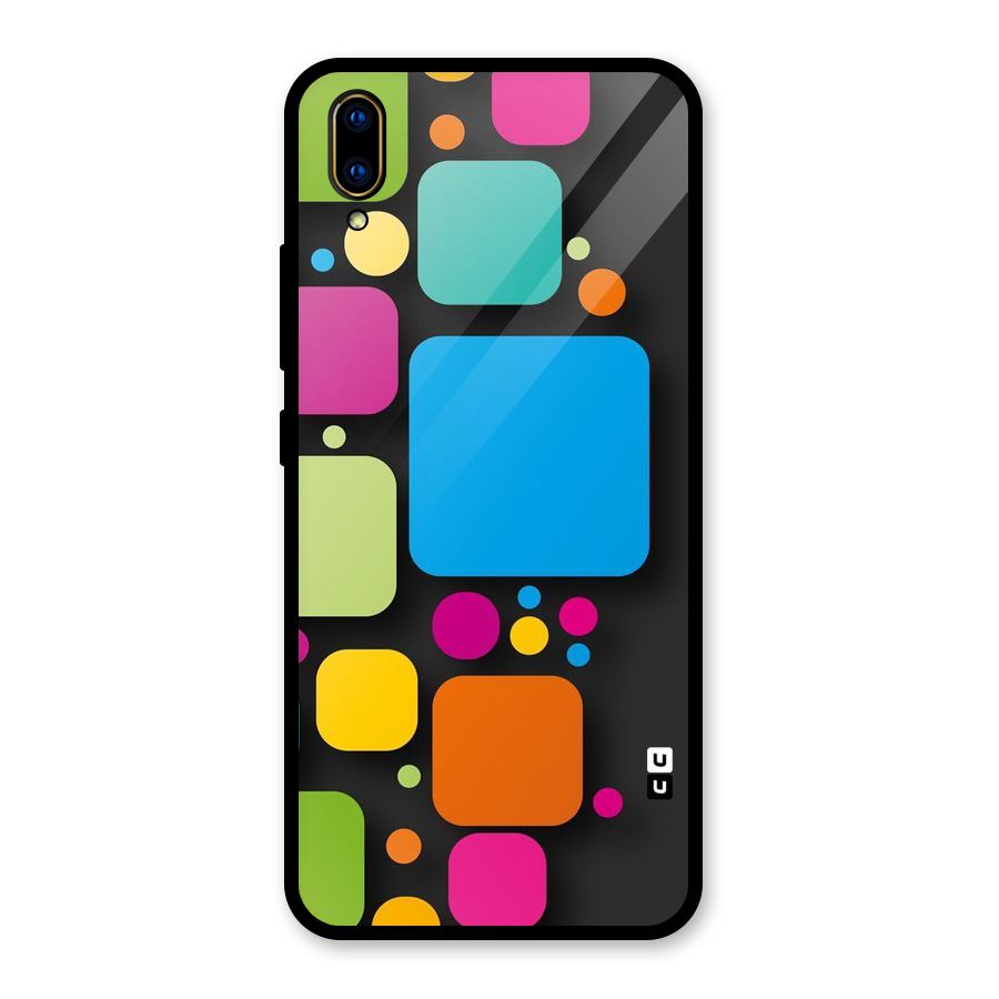 Color Boxes Abstract Glass Back Case for Vivo V11 Pro