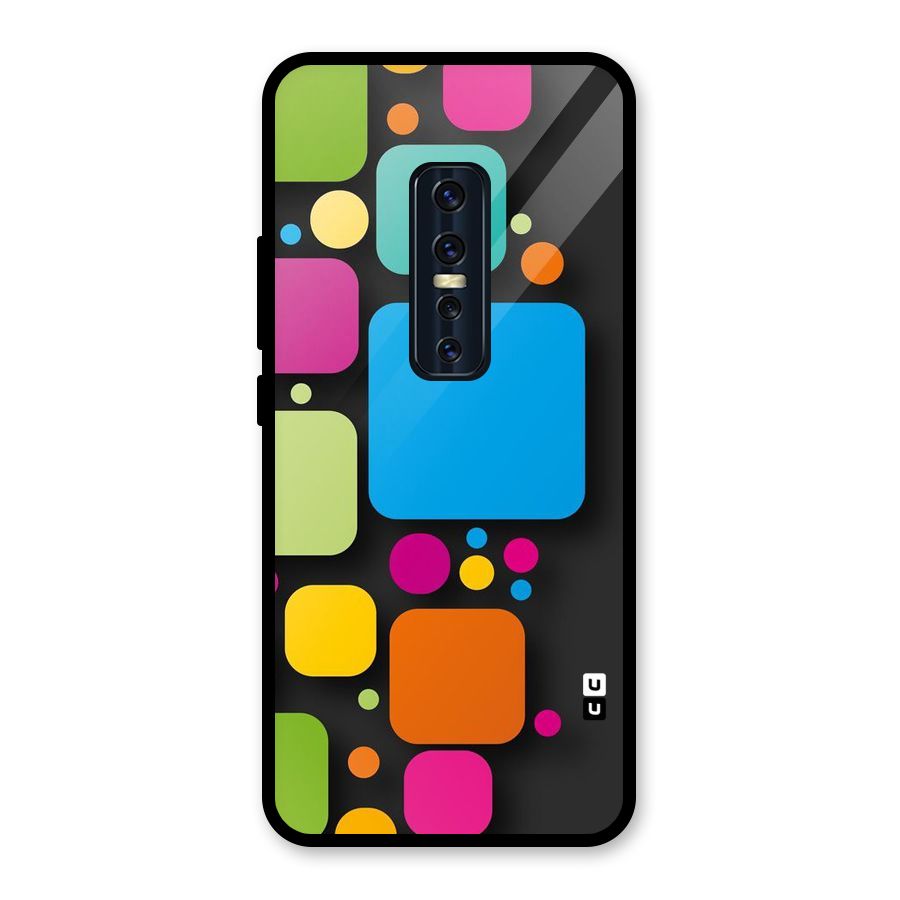 Color Boxes Abstract Glass Back Case for Vivo V17 Pro