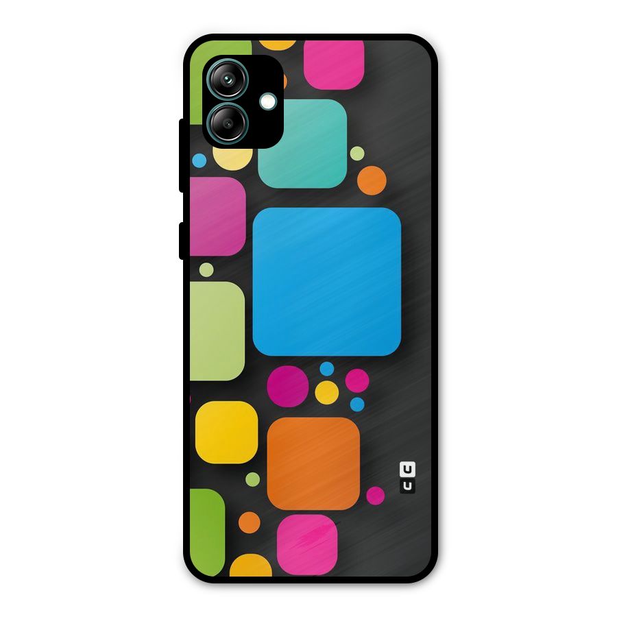 Color Boxes Abstract Metal Back Case for Galaxy A04
