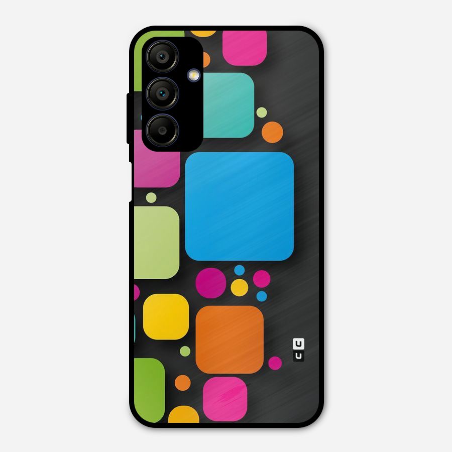 Color Boxes Abstract Metal Back Case for Galaxy A15 5G