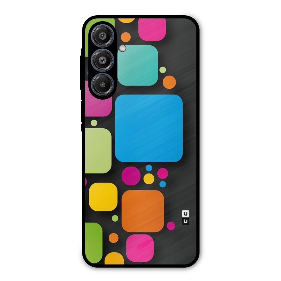 Color Boxes Abstract Metal Back Case for Galaxy A16 5G
