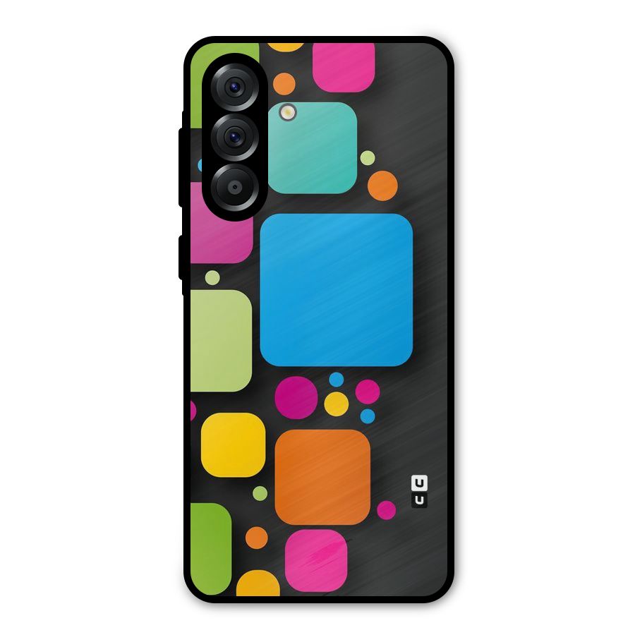 Color Boxes Abstract Metal Back Case for Galaxy A36