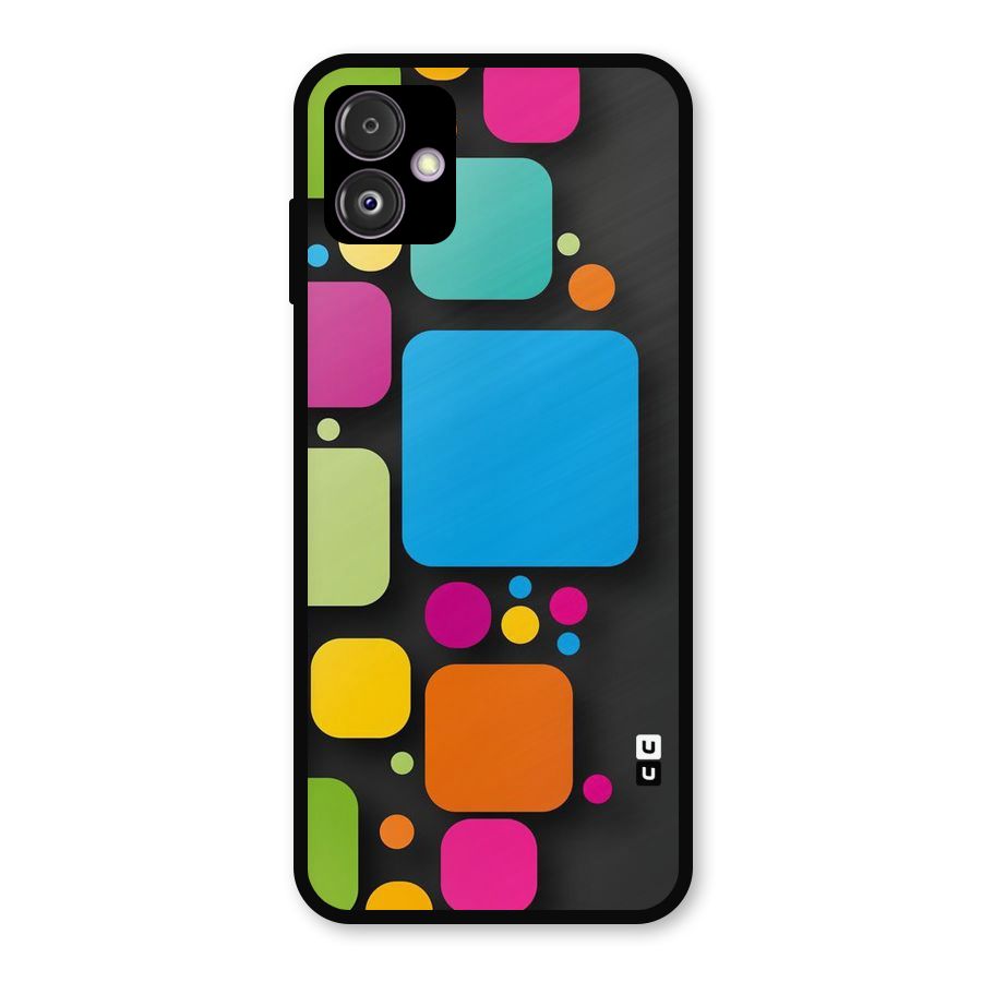 Color Boxes Abstract Metal Back Case for Galaxy F14