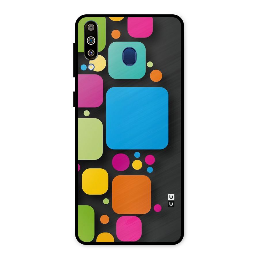 Color Boxes Abstract Metal Back Case for Galaxy M30