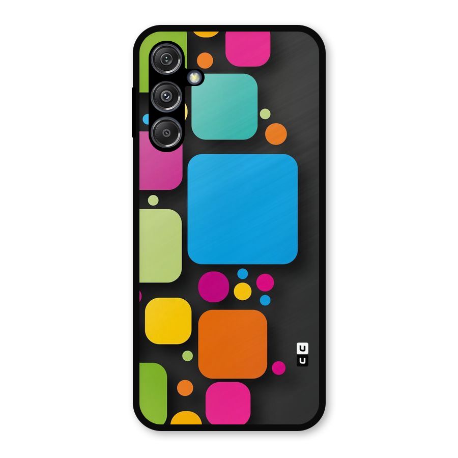 Color Boxes Abstract Metal Back Case for Galaxy M34 5G