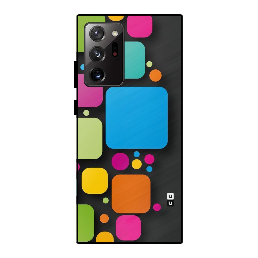 Color Boxes Abstract Metal Back Case for Galaxy Note 20 Ultra