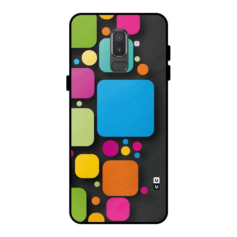 Color Boxes Abstract Metal Back Case for Galaxy On8 (2018)