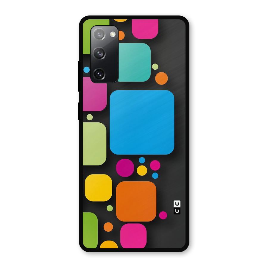 Color Boxes Abstract Metal Back Case for Galaxy S20 FE