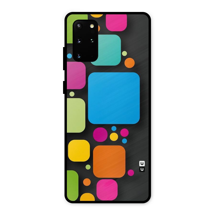 Color Boxes Abstract Metal Back Case for Galaxy S20 Plus