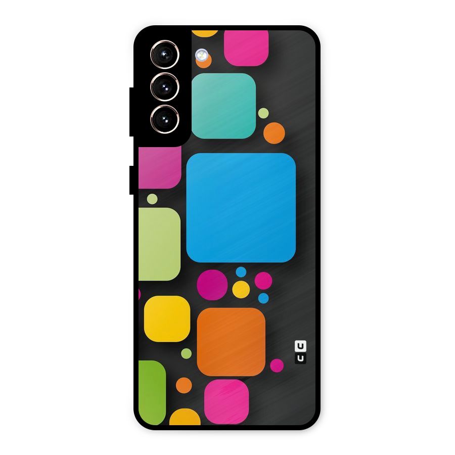 Color Boxes Abstract Metal Back Case for Galaxy S21 Plus