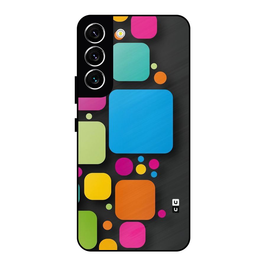 Color Boxes Abstract Metal Back Case for Galaxy S22 5G