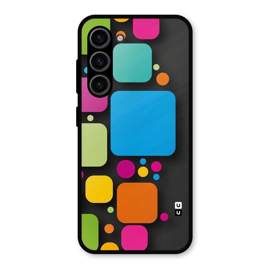 Color Boxes Abstract Metal Back Case for Galaxy S23
