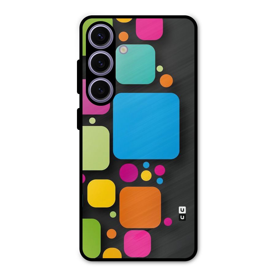 Color Boxes Abstract Metal Back Case for Galaxy S24