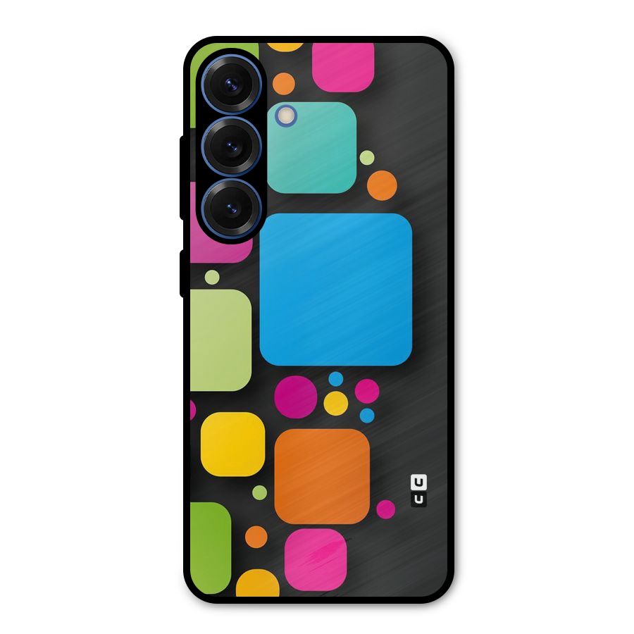 Color Boxes Abstract Metal Back Case for Galaxy S25