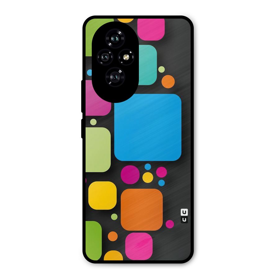 Color Boxes Abstract Metal Back Case for Honor 200