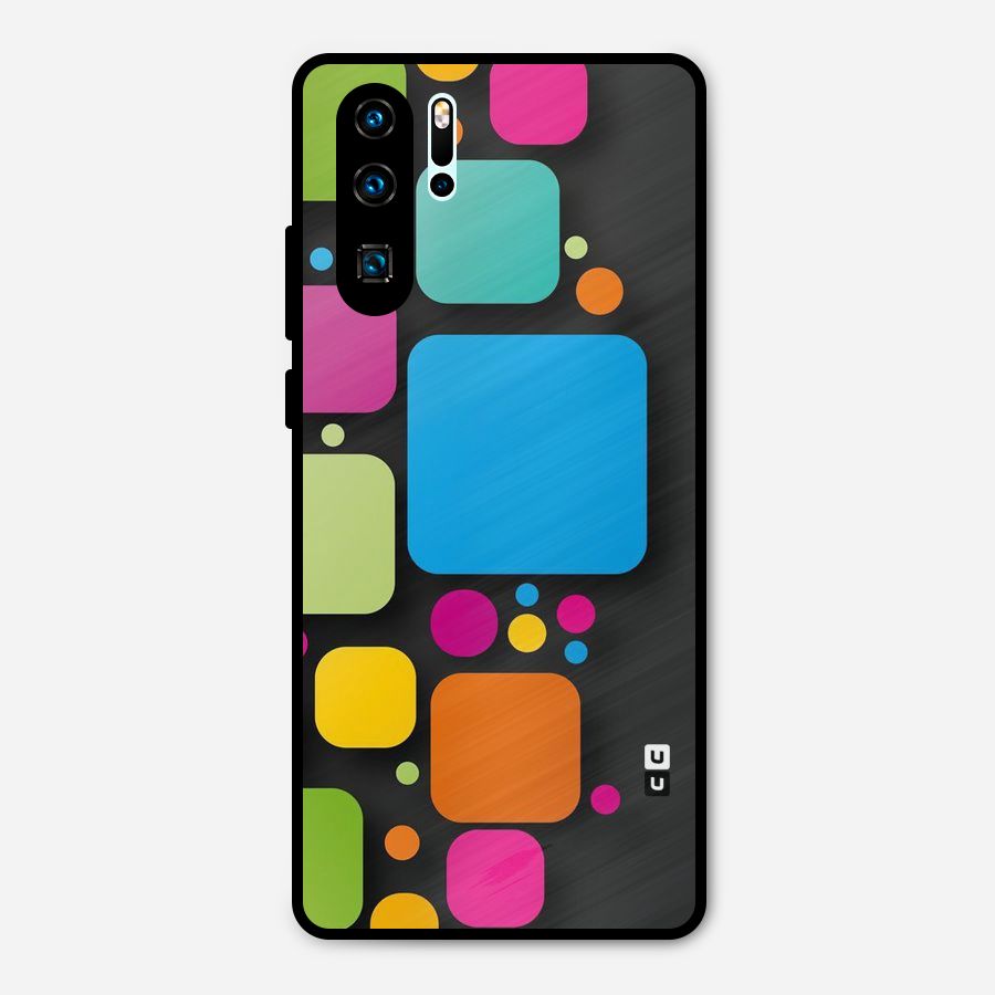 Color Boxes Abstract Metal Back Case for Huawei P30 Pro