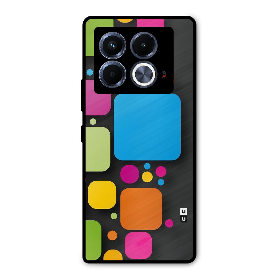 Color Boxes Abstract Metal Back Case for Infinix Note 40 5G