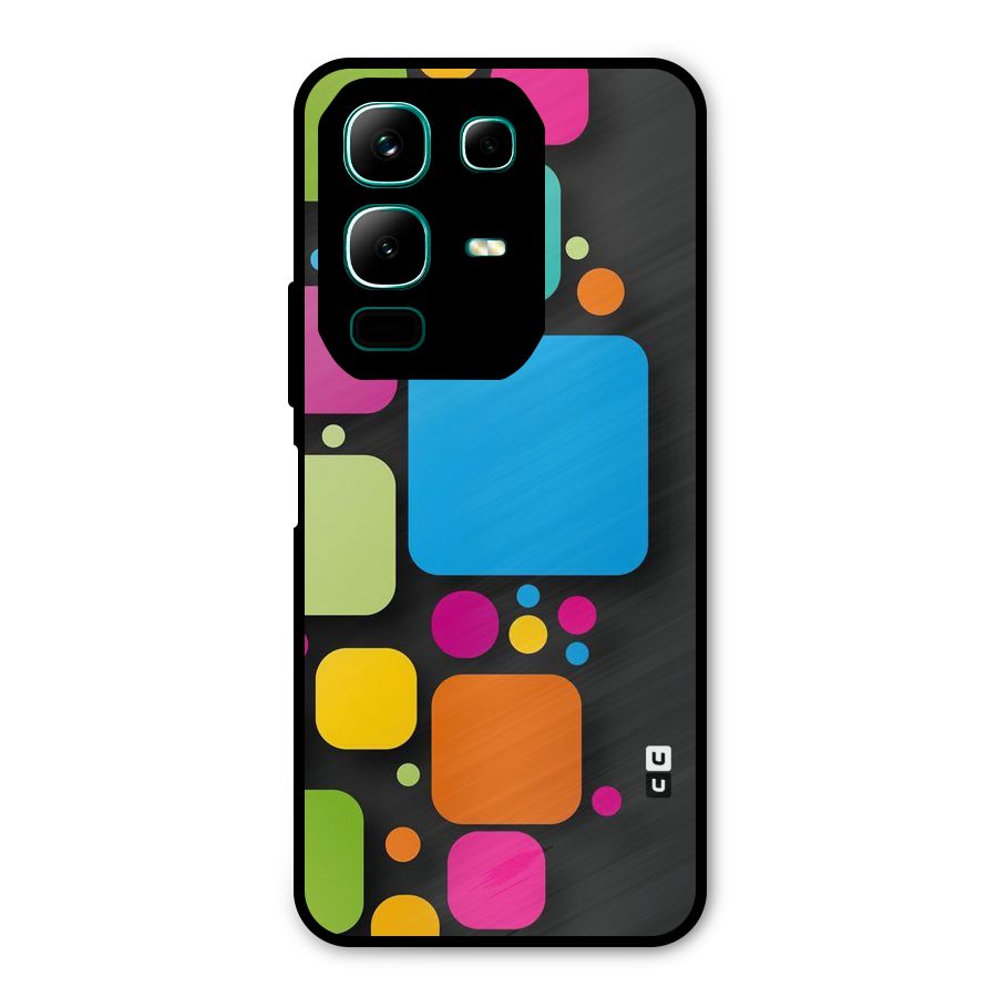 Color Boxes Abstract Metal Back Case for Infinix Note 50x