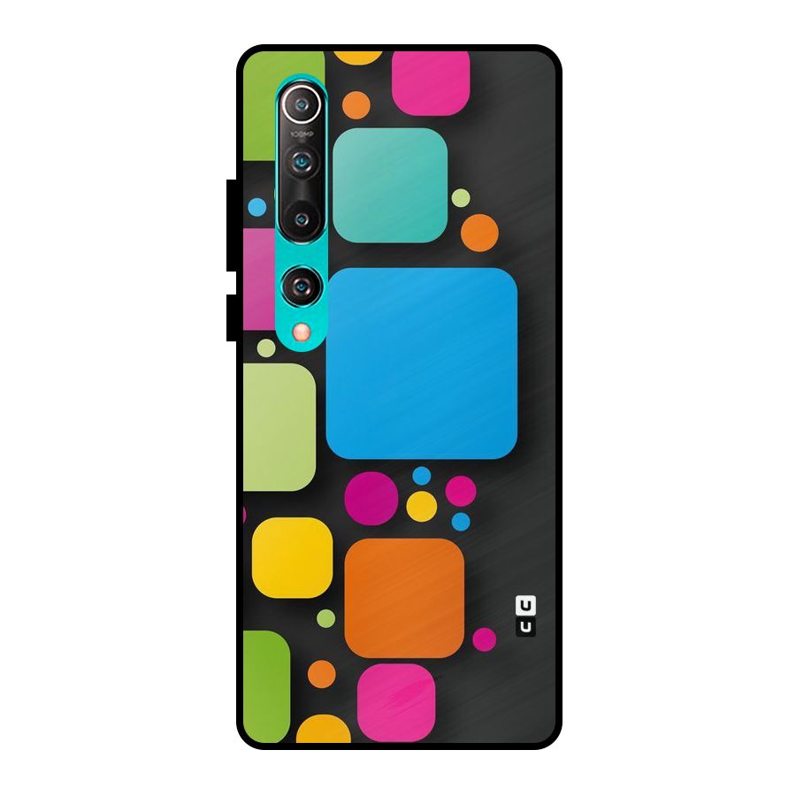 Color Boxes Abstract Metal Back Case for Mi 10