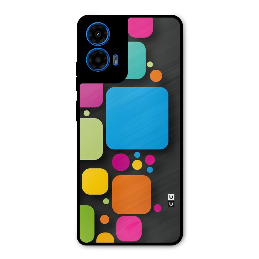 Color Boxes Abstract Metal Back Case for Moto G45
