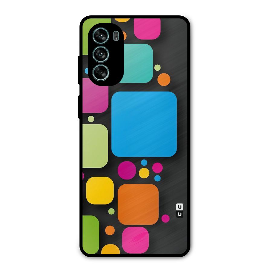 Color Boxes Abstract Metal Back Case for Moto G62