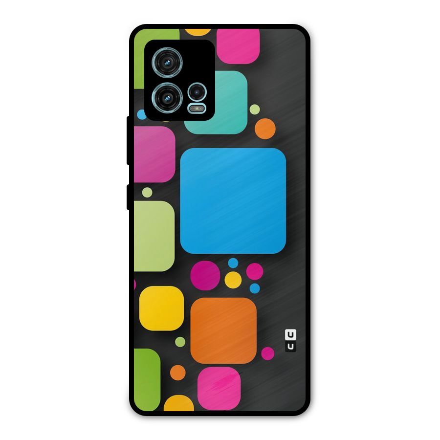 Color Boxes Abstract Metal Back Case for Moto G72