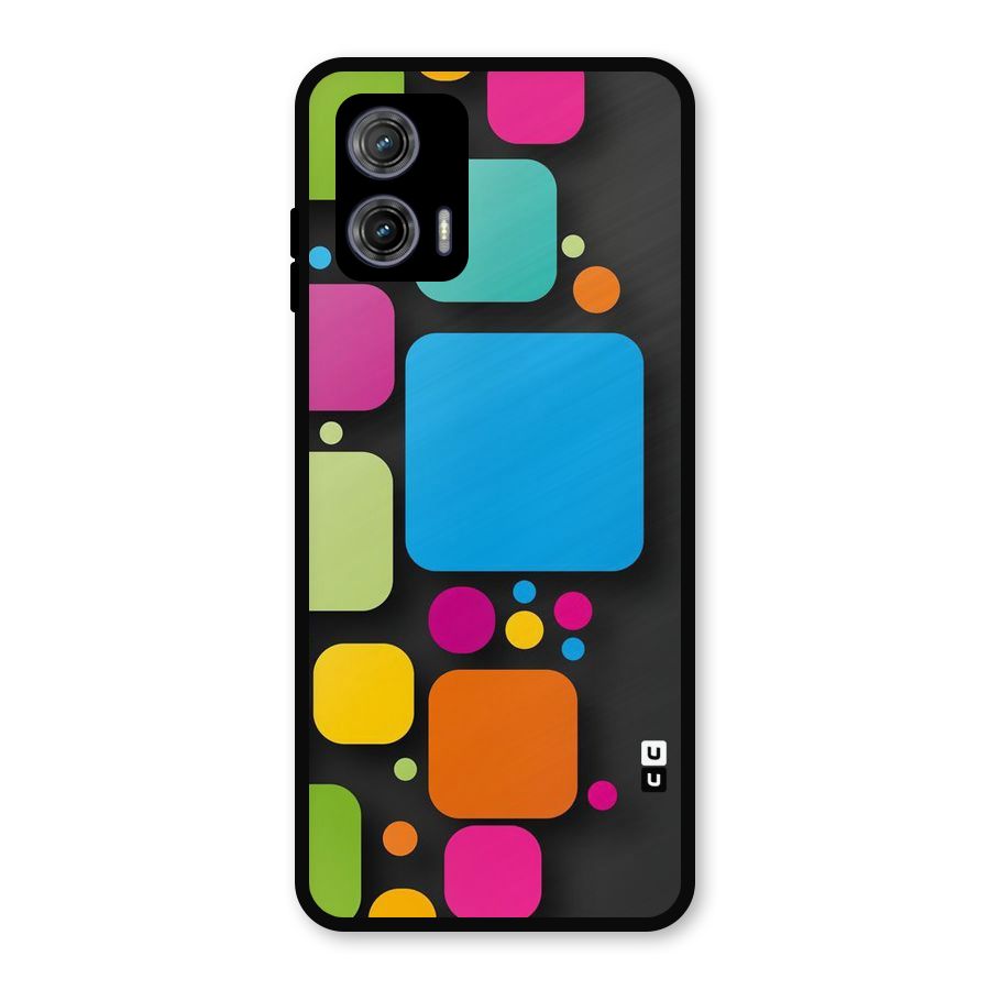 Color Boxes Abstract Metal Back Case for Moto G73