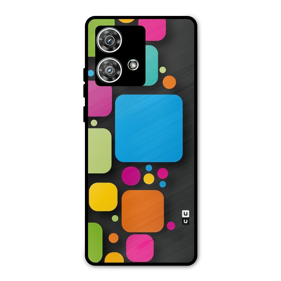 Color Boxes Abstract Metal Back Case for Motorola Edge 40 Neo