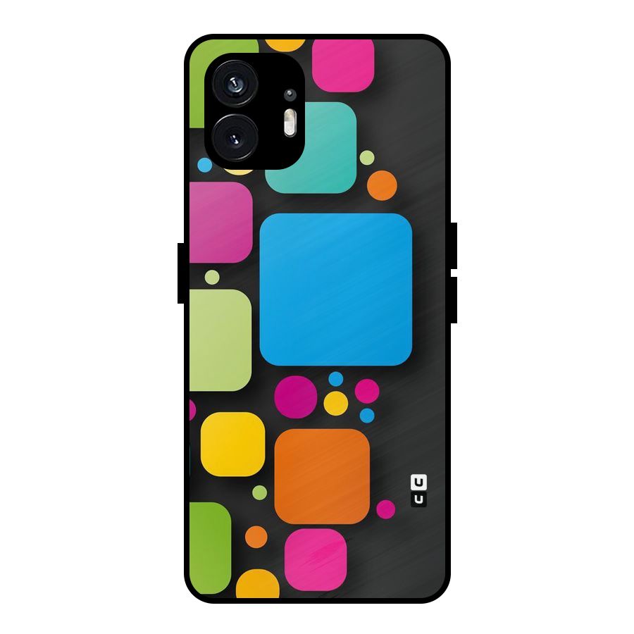Color Boxes Abstract Metal Back Case for Nothing Phone 2