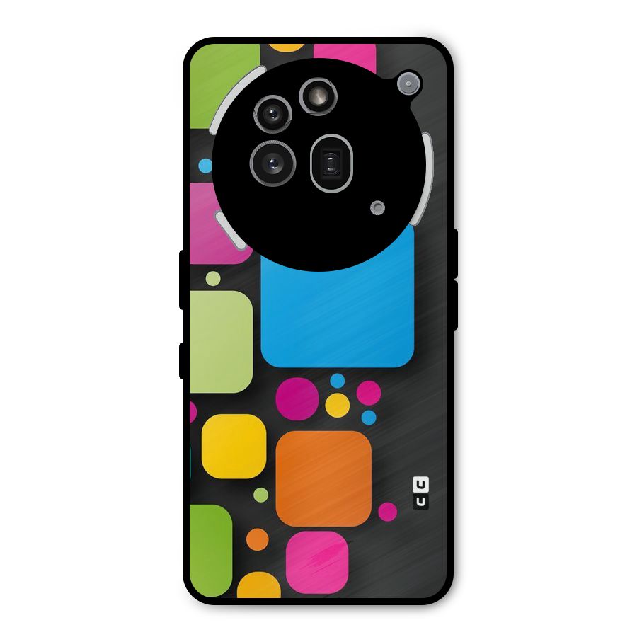 Color Boxes Abstract Metal Back Case for Nothing Phone 3a Pro