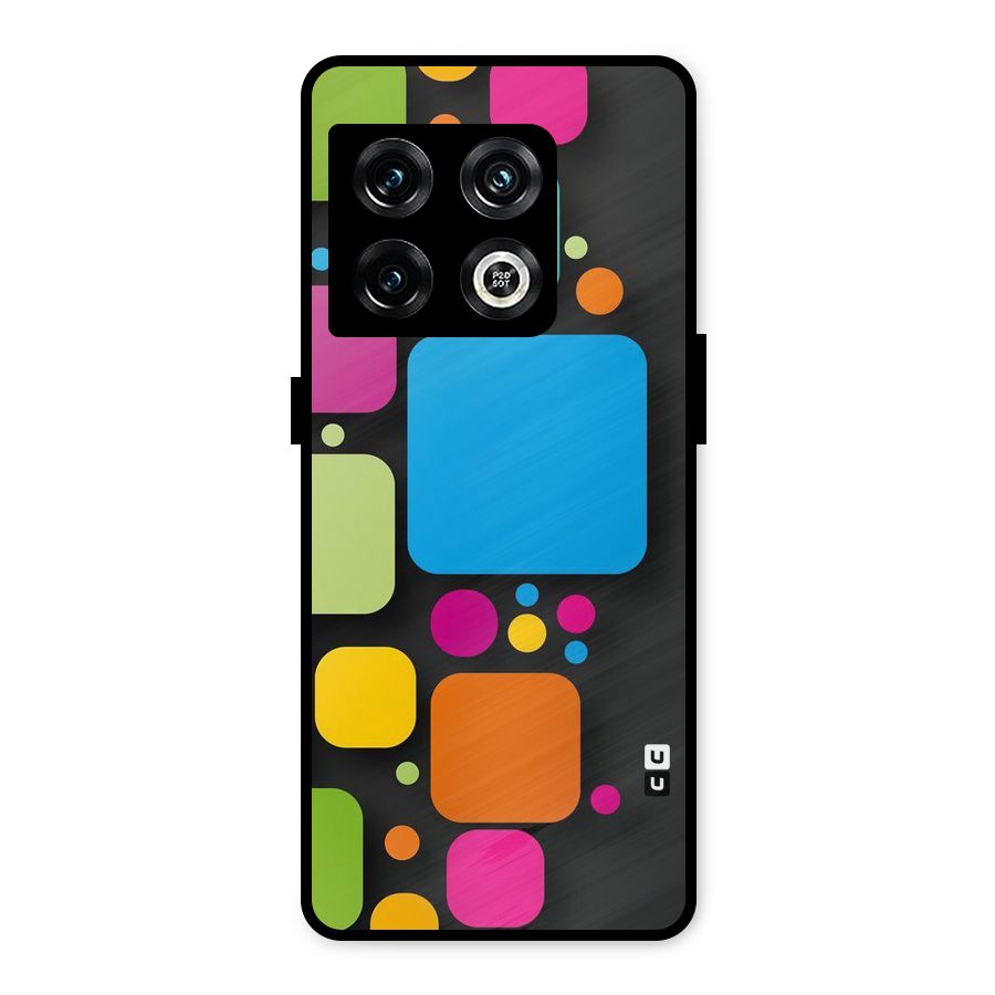 Color Boxes Abstract Metal Back Case for OnePlus 10 Pro 5G