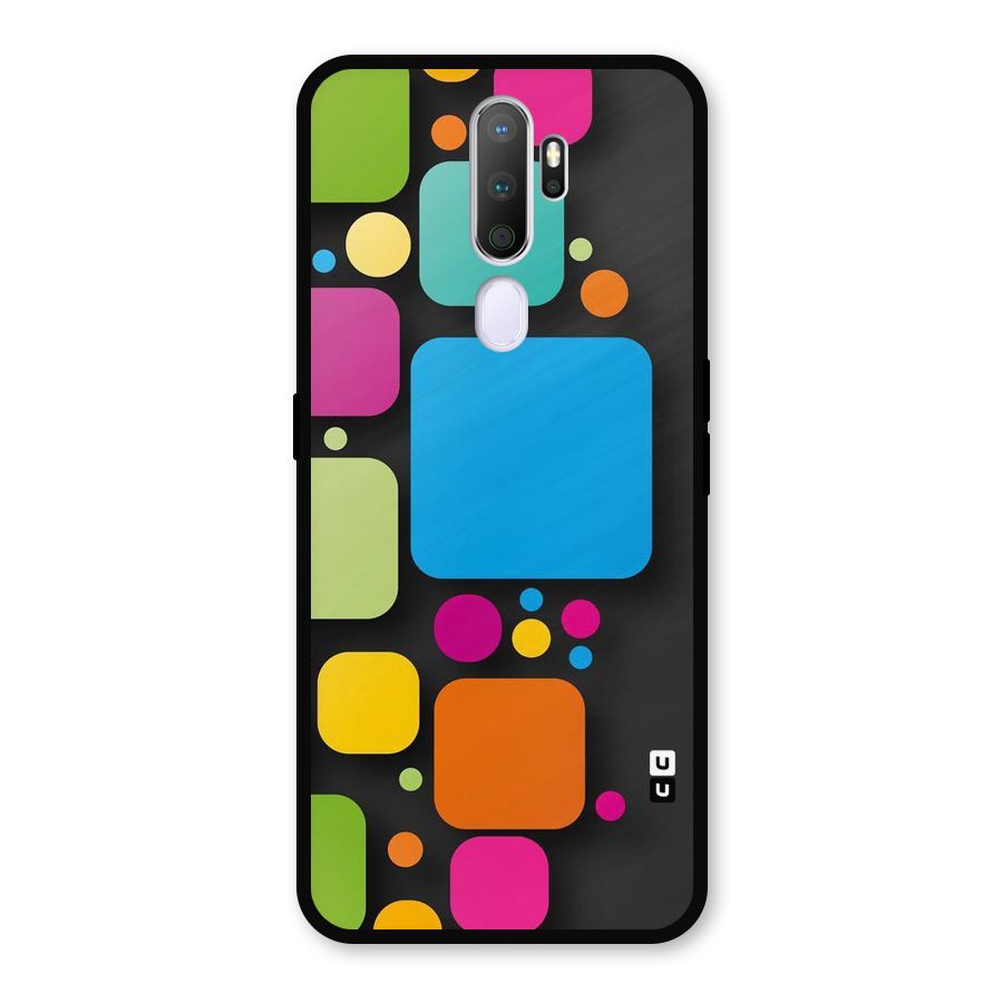 Color Boxes Abstract Metal Back Case for Oppo A5 (2020)