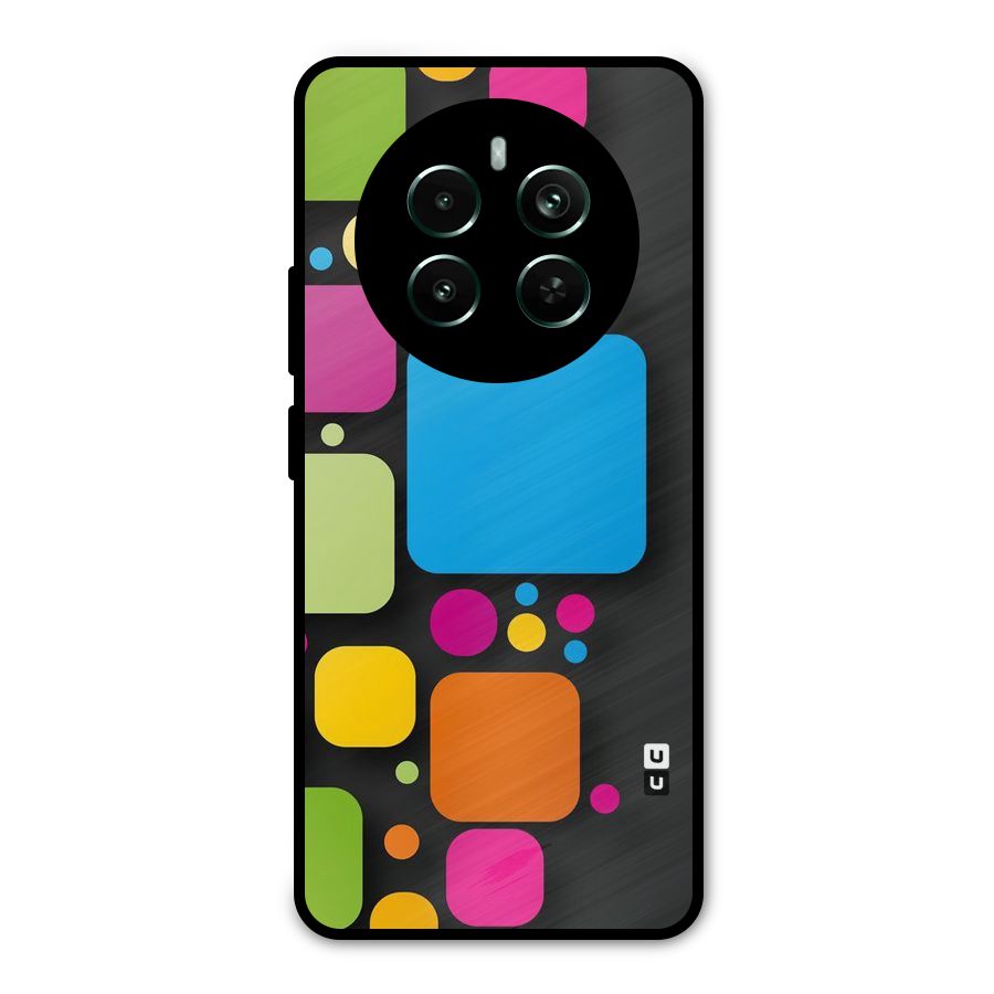 Color Boxes Abstract Metal Back Case for Realme 12 Pro Plus