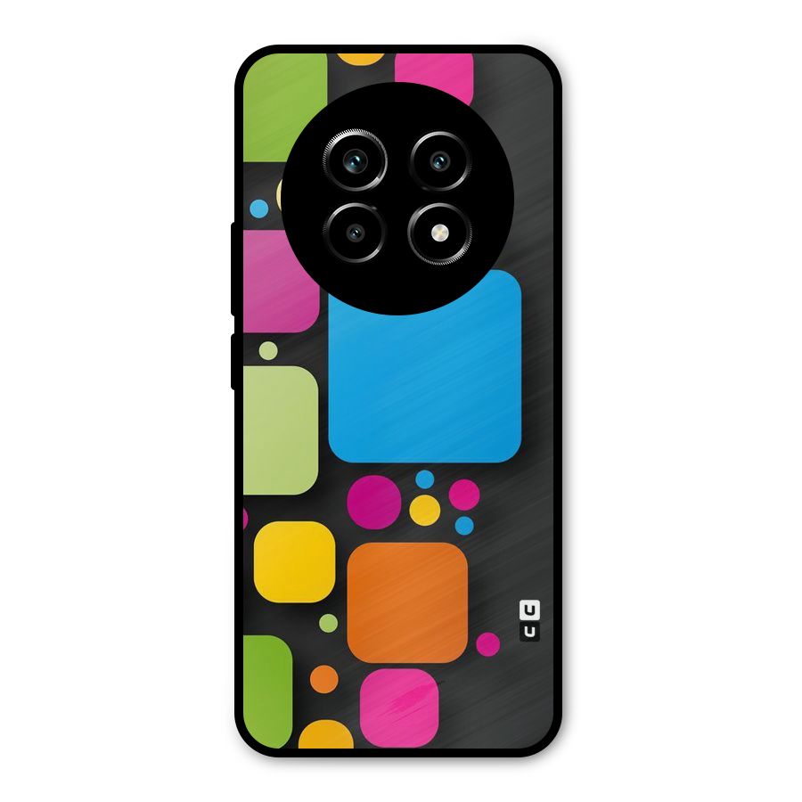 Color Boxes Abstract Metal Back Case for Realme 13 Pro