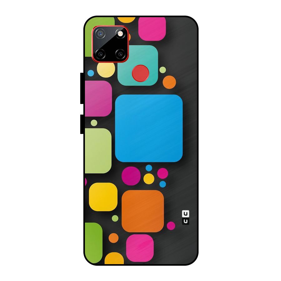 Color Boxes Abstract Metal Back Case for Realme C12