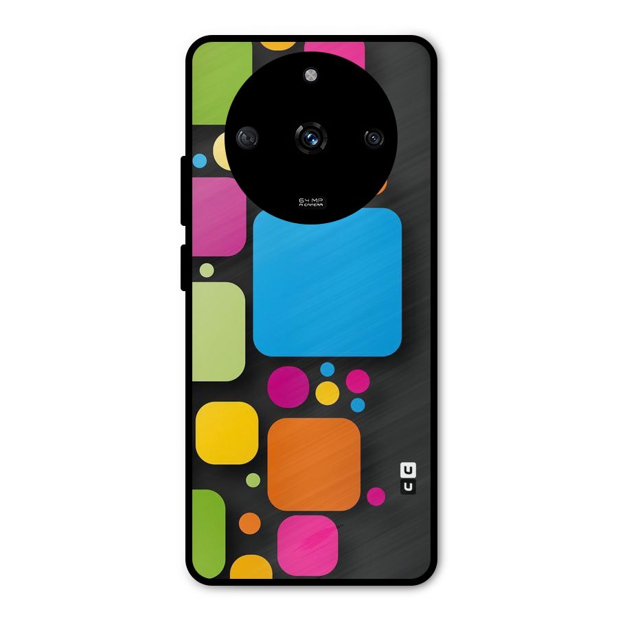Color Boxes Abstract Metal Back Case for Realme Narzo 60 5G