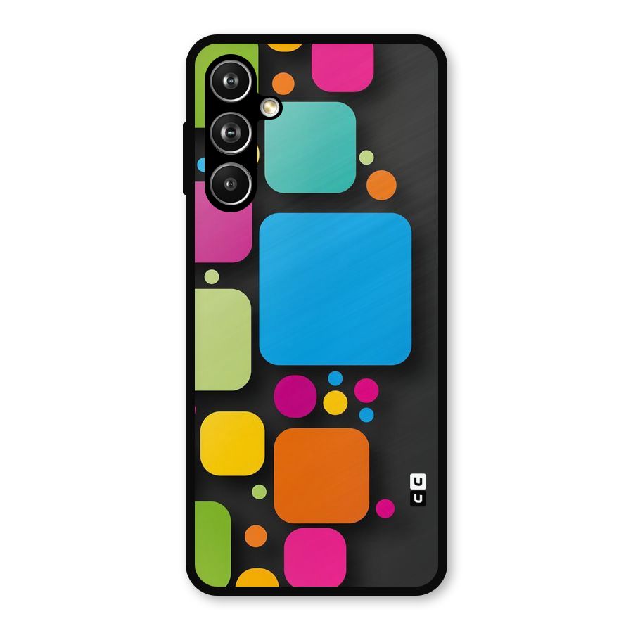 Color Boxes Abstract Metal Back Case for Samsung Galaxy M54