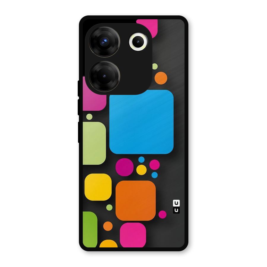 Color Boxes Abstract Metal Back Case for Tecno Camon 20 Pro