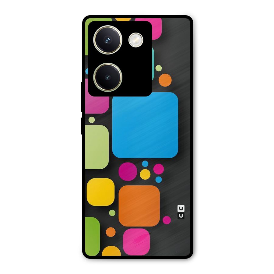 Color Boxes Abstract Metal Back Case for Vivo Y200 Pro