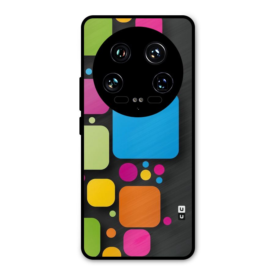 Color Boxes Abstract Metal Back Case for Xiaomi 14 Ultra