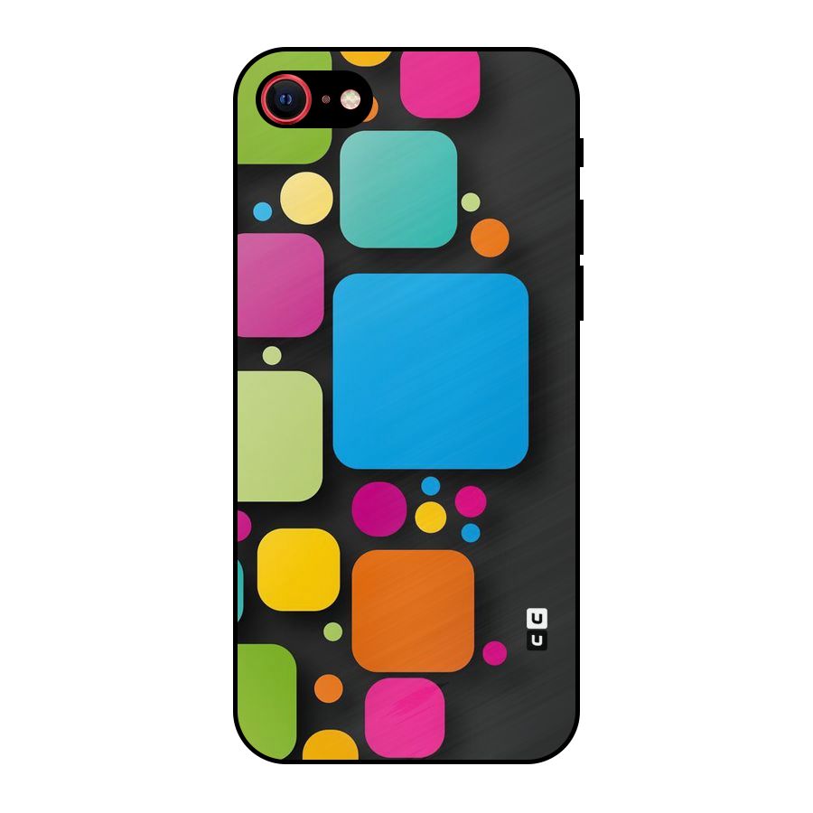 Color Boxes Abstract Metal Back Case for iPhone 7