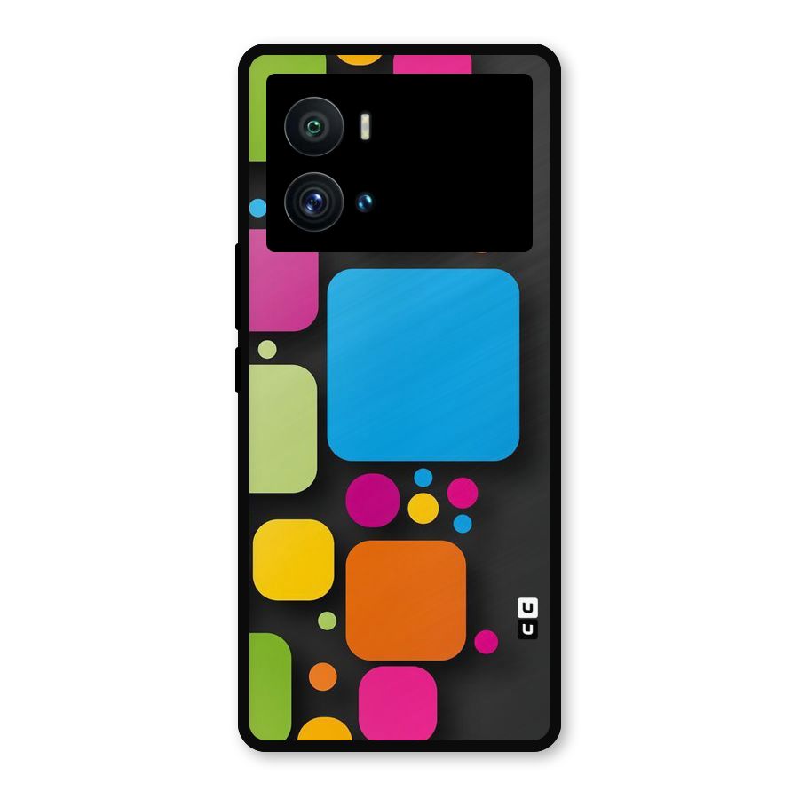 Color Boxes Abstract Metal Back Case for iQOO 9 Pro