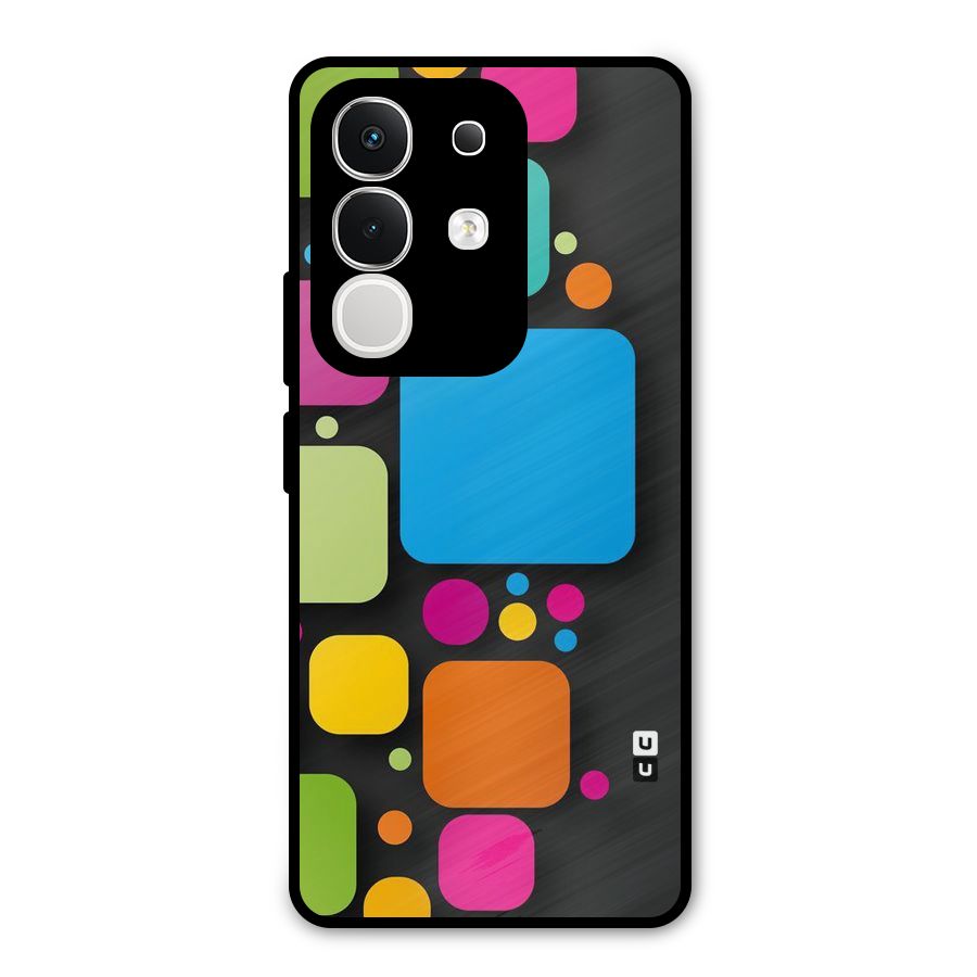 Color Boxes Abstract Metal Back Case for iQOO Z10x