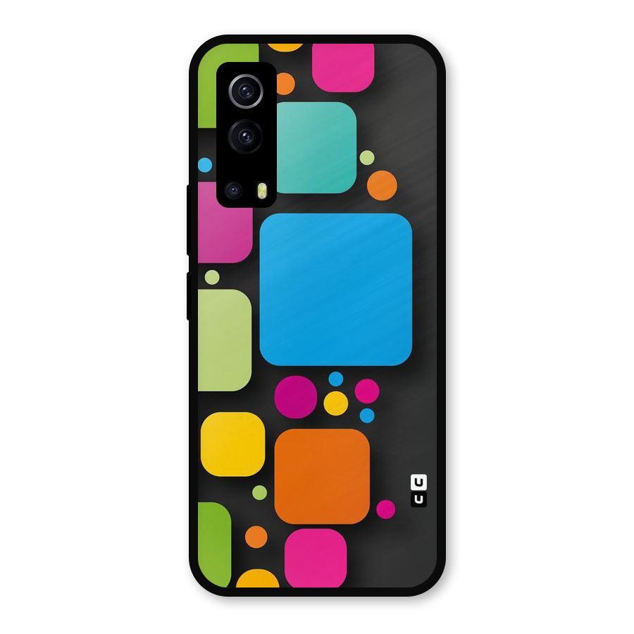 Color Boxes Abstract Metal Back Case for iQOO Z3