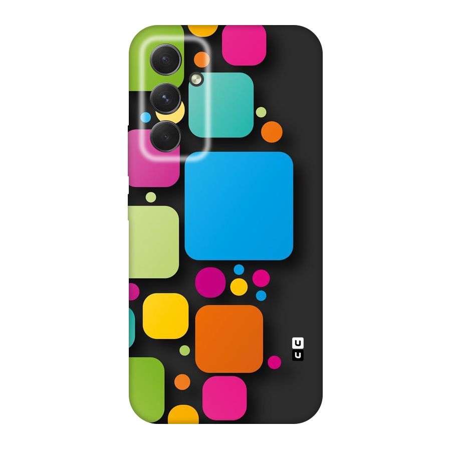 Color Boxes Abstract Original Polycarbonate Back Case for Galaxy A54