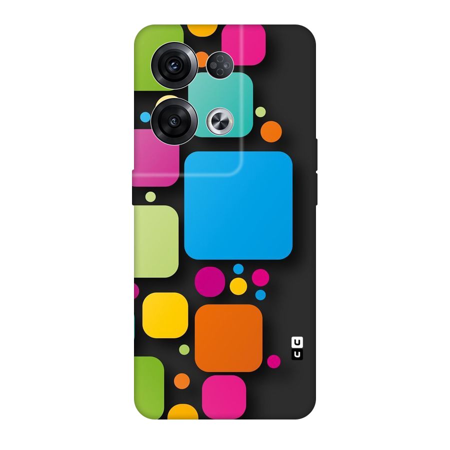 Color Boxes Abstract Original Polycarbonate Back Case for Oppo Reno8 Pro 5G