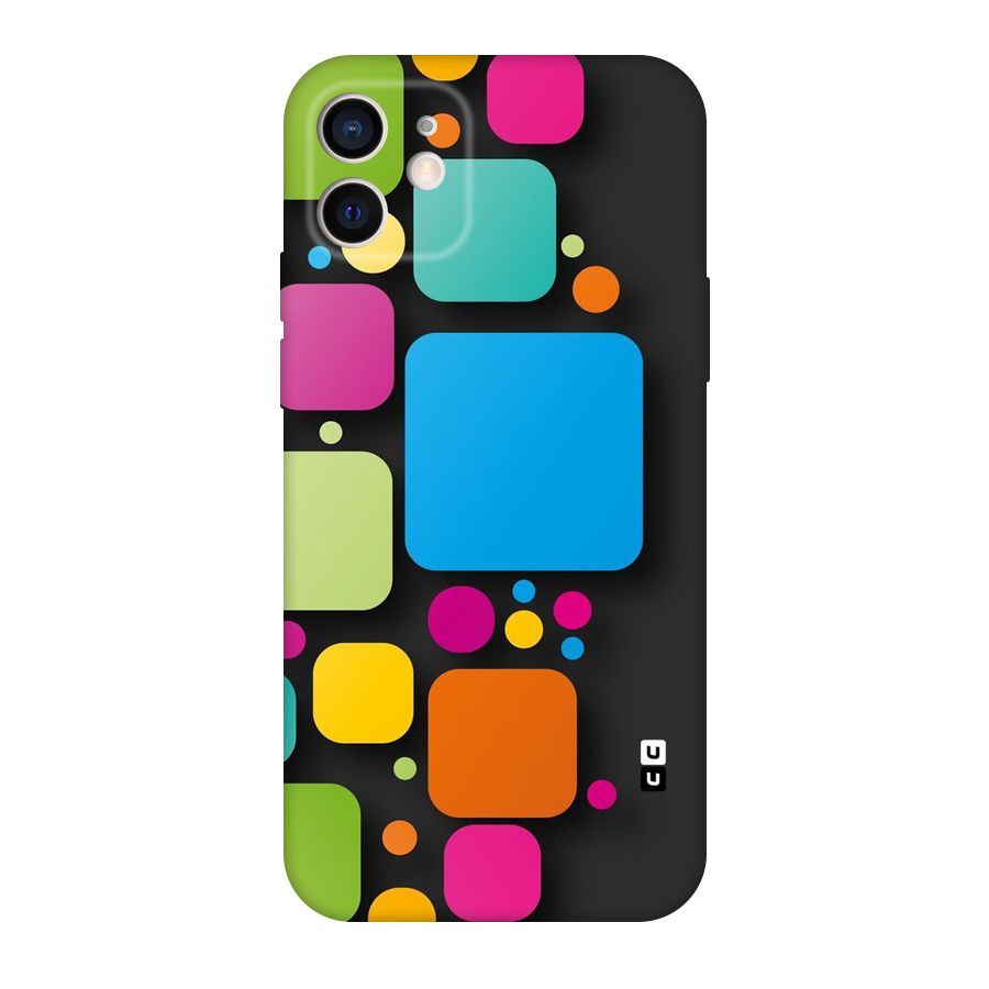 Color Boxes Abstract Original Polycarbonate Back Case for iPhone 12