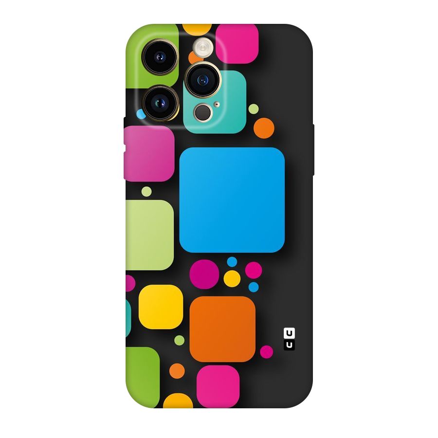 Color Boxes Abstract Original Polycarbonate Back Case for iPhone 14 Pro Max