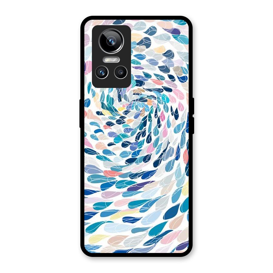 Color Droplets Swirls Glass Back Case for Realme GT Neo 3